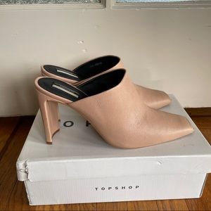 Nude Micro-Peep Toe Heel